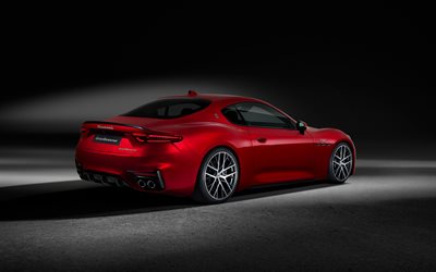 2023, Maserati GranTurismo, rear view, exterior, electric Maserati GranTurismo, electric cars, red Maserati GranTurismo, italian cars, Maserati