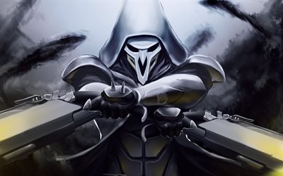Reaper, 4k, karakterler, Overwatch