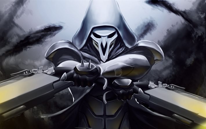 Reaper, 4k, characters, Overwatch