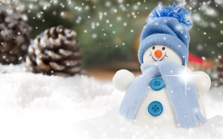 boneco de neve, 5k, neve, inverno, ano novo, natal