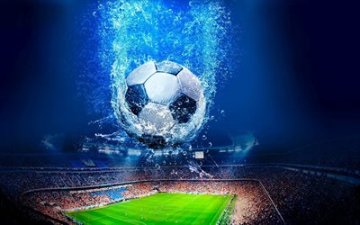 soccer ball, football stadium, creative, football