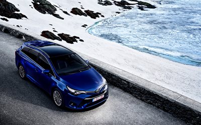 Toyota Avensis Touring Sports, 2016 cars, wagons, road, Toyota