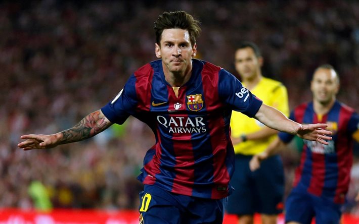 Lionel Messi, footballer, FC Barcelona, Barca, Leo Messi, goal
