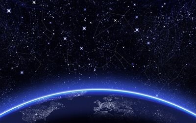 तारों से आकाश, तारामंडल, अंतरिक्ष, तारामंडल के मानचित्र
