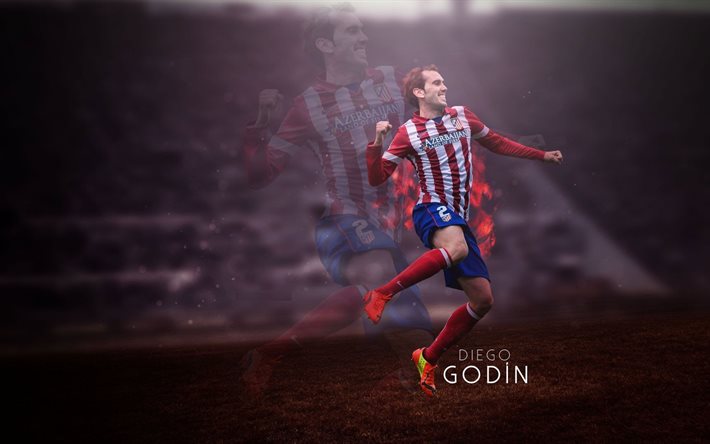 Diego Godín, del Atlético de Madrid, Fútbol, España, los jugadores de fútbol