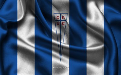 4k, क्लब डिपोर्टिवो यूनिवर्सिडैड कैटोलिका लोगो, नीले सफेद रेशमी कपड़े, चिली फुटबॉल टीम, क्लब डिपोर्टिवो यूनिवर्सिडैड कैटोलिका प्रतीक, चिली प्राइमेरा डिवीजन, कैम्पियोनाटो नैशनल, क्लब डिपोर्टिवो यूनिवर्सिडैड कैटोलिका, चिली, फ़ुटबॉल