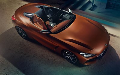 BMW Z4 Concept, 2017, bronze cabriolet, mis à jour Z4, de nouvelles voitures, des cabriolets, BMW
