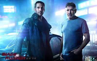 Blade Runner 2049, 2017, Harrison Ford, Ryan Gosling, actores, nuevas películas, los personajes