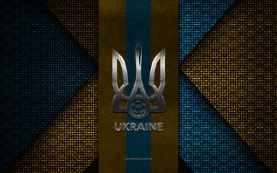 ukrainan jalkapallomaajoukkue, uefa, keltainen sininen neulottu rakenne, eurooppa, ukrainan jalkapallomaajoukkueen logo, jalkapallo, ukrainan jalkapallomaajoukkueen tunnus, ukraina