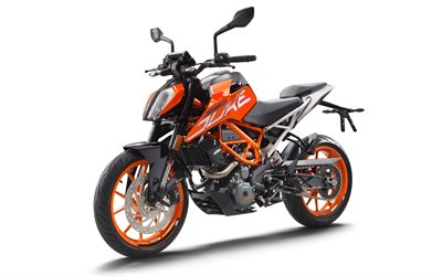KTM 390 Duke, 2017, 5K, citybike, superbike, arancione ktm