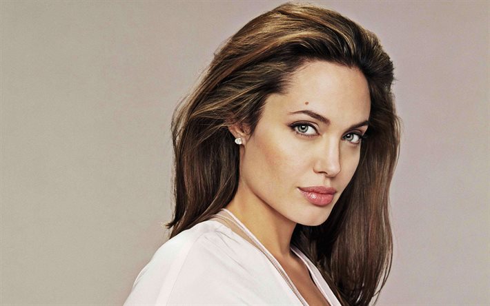 Angelina Jolie, portrait, shooting photo, belle femme yeux, l'actrice Américaine, star d'Hollywood, états-unis, Angelina Jolie Pitt