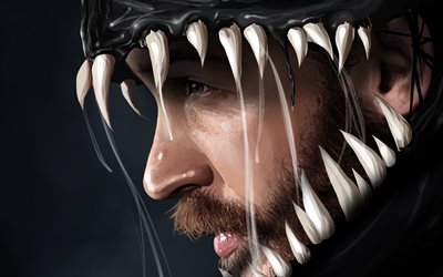Eddie Brock, Venom, 2018 movie, science fiction, Tom Hardy, Venom Movie