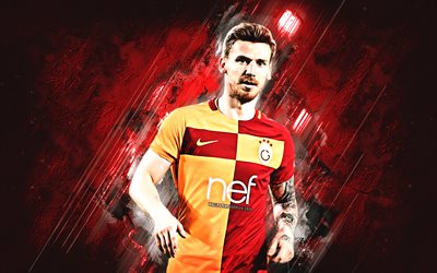 Serdar Aziz, grunge, Galatasaray SK, red stone, soccer, Turkish Super Lig, Aziz, Galatasaray FC, football, turkish footballers
