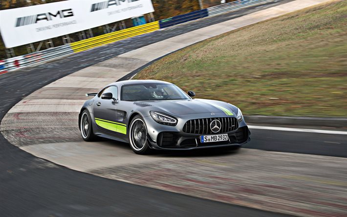 2020, Mercedes-AMG GT R Pro, racing track, Nurburgring, Germany, new racing car, tuning, Mercedes