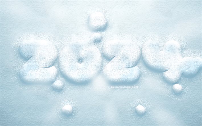 2024 Happy New Year, 4k, creative, snowy 3D digits, 2024 concepts, snow background, 2024 3D digits, Happy New Year 2024, 2024 snow background, 2024 year, 2024 winter concepts