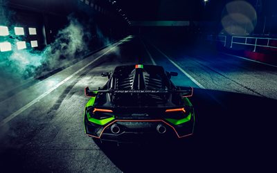 2023, Lamborghini Huracan STO SC 10 Anniversario, 4k, rear view, exterior, racing cars, Lamborghini Huracan tuning, Italian sports cars, Lamborghini