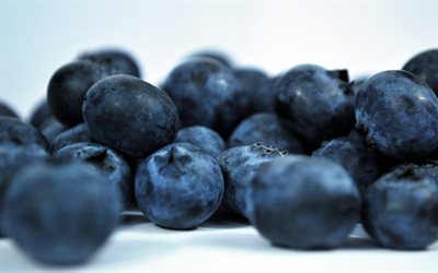 berries, blueberries, blur