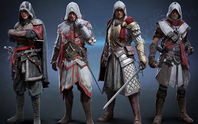 Assassins Creed Identité, des personnages, des guerriers, des armures