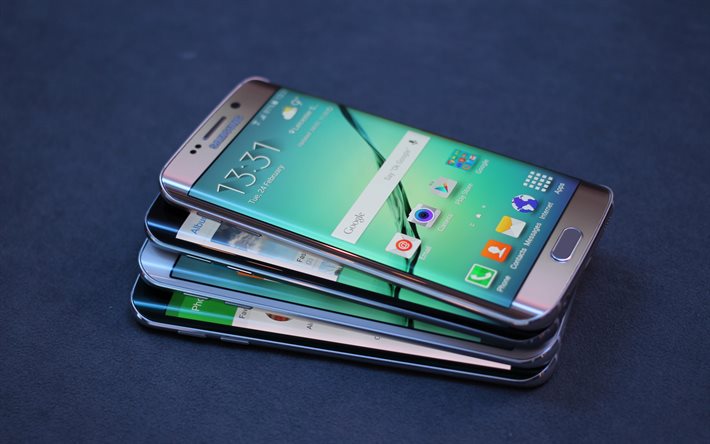 Samsung Galaxy S6 Edge, smartphone, 2016