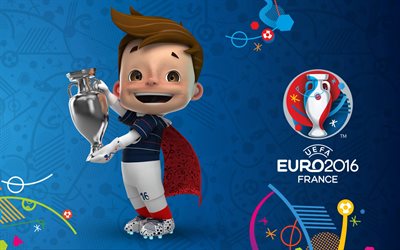Euro 2016, Euro 2016 mascot, France 2016, football, European Championships
