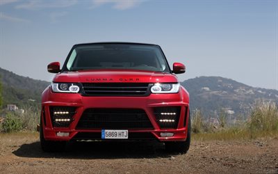 Lumma Design, tuning, Range Rover CLR RS, SUVs, luxury cars, red range rover