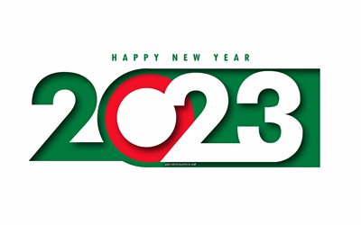 felice anno nuovo 2023 bangladesh, sfondo bianco, bangladesh, arte minima, concetti del bangladesh del 2023, bangladesh 2023, 2023 sfondo del bangladesh, 2023 felice anno nuovo bangladesh