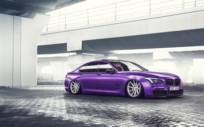 tuning, Vossen, 2015, BMW 7-Series, F01, purple BMW