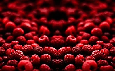 raspberries, berries, blur