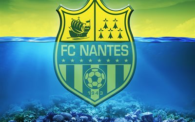 de football, le FC Nantes, en France, de l'emblème, créatif