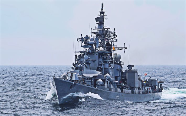 INS Ranvijay, D55, destroyers, warships, Indian Navy, Rajput-class destroyers, Ranvijay