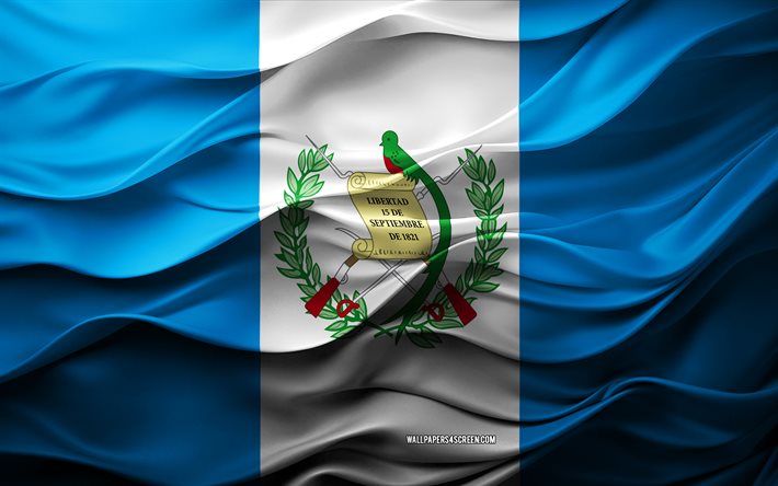 4k, ग्वाटेमाला का झंडा, उत्तरी अमेरिका के देश, 3 डी ग्वाटेमाला ध्वज, उत्तरी अमेरिका, ग्वाटेमाला झंडा, 3 डी बनावट, ग्वाटेमाला का दिन, राष्ट्रीय चिन्ह, 3 डी कला, ग्वाटेमाला