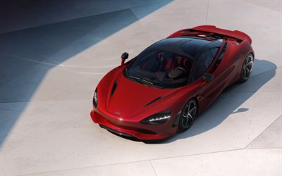 2023, McLaren 750S Coupe, 4k, front view, sports car, red McLaren 750S, luxury cars, supercars, British sports cars, McLaren