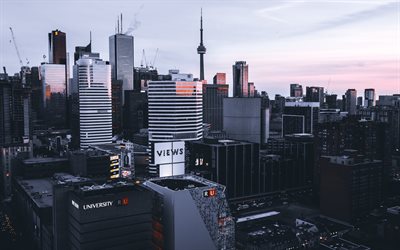 تورونتو, العمارة الحديثة, الشارع, في المناطق الحضرية, سيتي سكيب, كندا