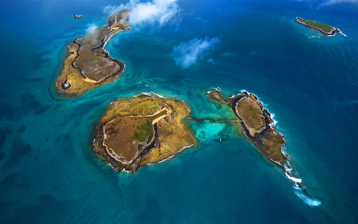Abrolhos, okyanus, ada, adalar, Bahia, Brezilya