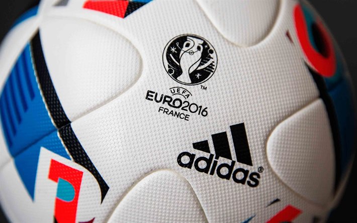 L'UEFA Euro 2016, ballon, macro, France 2016
