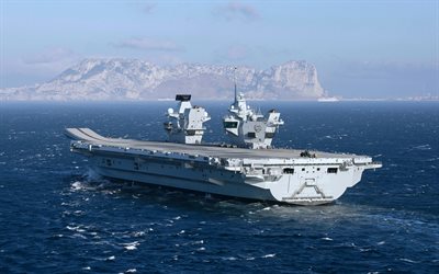 HMS Prince Of Wales, R09, British nuclear aircraft carrier, Royal Navy, Queen Elizabeth class, British warships