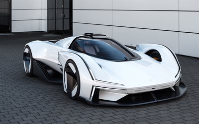 4k, 2023, concept de synergie polestar, vue de face, extérieur, hypercar, supercars, voitures de sport, l'etoile polaire