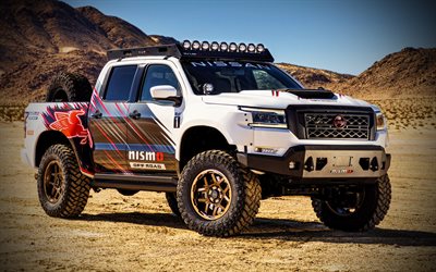 Nismo Off Road Frontier V8 Concept, 4k, desert, 2023 cars, D41, offroad, extreme, 2023 Nissan Frontier, japanese cars, Nissan