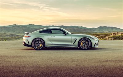 2024, Mercedes-AMG GT 63, 4k, side view, exterior, Mercedes-Benz GT AMG, luxury coupe, GT63, German sports cars, Mercedes-Benz