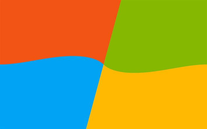 شعار windows 10 abstract, خلفيات ملونة, فن تجريدي, تقليلية, أنظمة التشغيل, شعار windows 10, مبدع, windows 10
