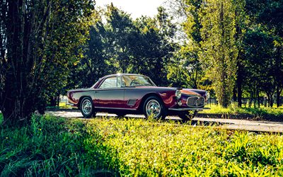 Maserati 3500 GT Coupe, 4k, retro cars, 1961 cars, AM101, oldsmobiles, 1961 Maserati 3500 GT Coupe, italian cars, Maserati