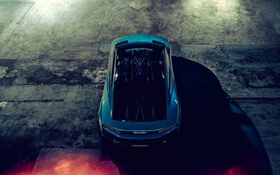 2023, Lamborghini Lanzador, 4k, top view, electric supercar, electric Lamborghini, new Lanzador, Italian supercars, Lamborghini