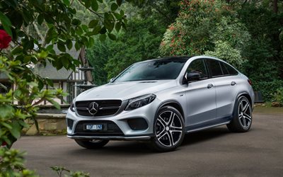 crossovers, 2016, Mercedes GLE-class, AMG, C292, white mercedes