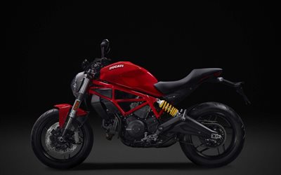ducati monster 797, estúdio, 2017 motos, superbikes, ducati