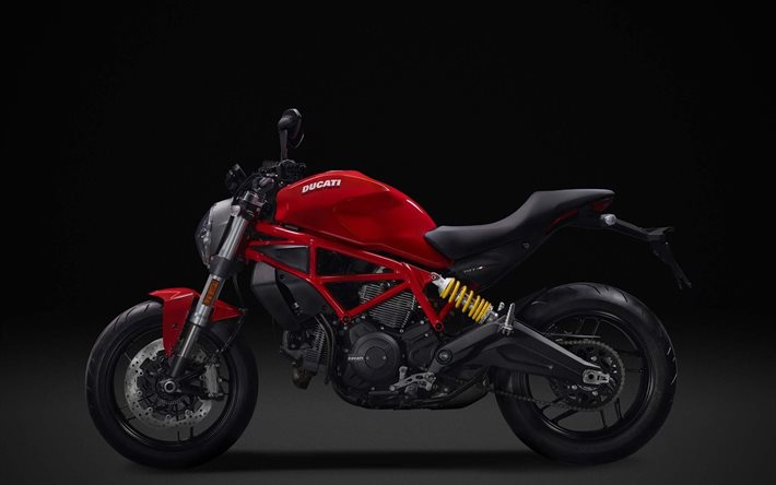 Ducati Monster 797, studio, 2017 moto, superbike, Ducati