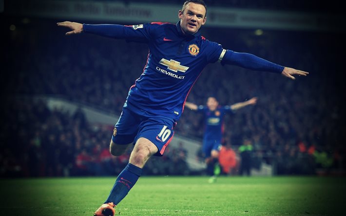 Wayne Rooney, gol, futbolcular, UEFA Şampiyonlar Ligi, Manchester United, Futbol yıldızları, MU