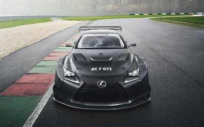 Lexus RC F GT3, 2017 auto, piste, auto da corsa, Lexus