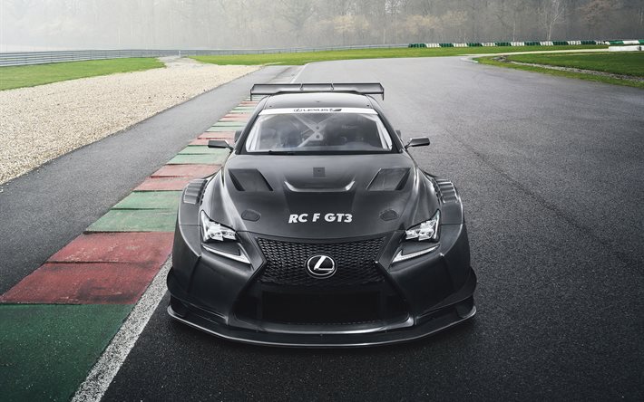 Lexus RC F GT3, 2017 voitures, circuit de course, voitures de course, Lexus