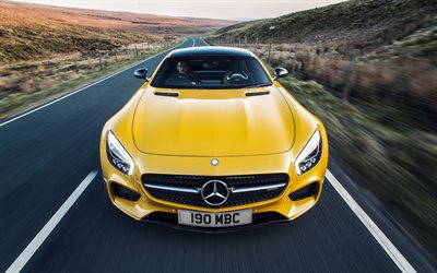Mercedes-AMG GT S, supercars, 2016 los coches, carretera, C190, reino unido-spec, Mercedes