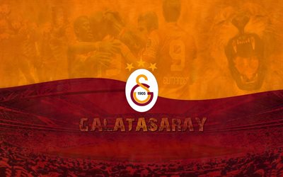 galatasaray sk, logotyp, fotbollsklubb, fc galatasaray, turk telekom arena